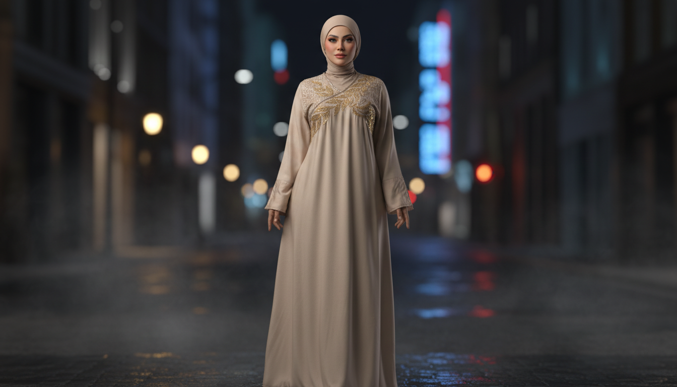 عباية استقبال مطرزة - كود 5067