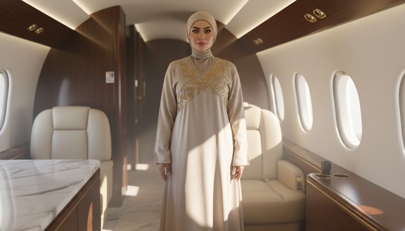 عباية استقبال مطرزة - كود 5067