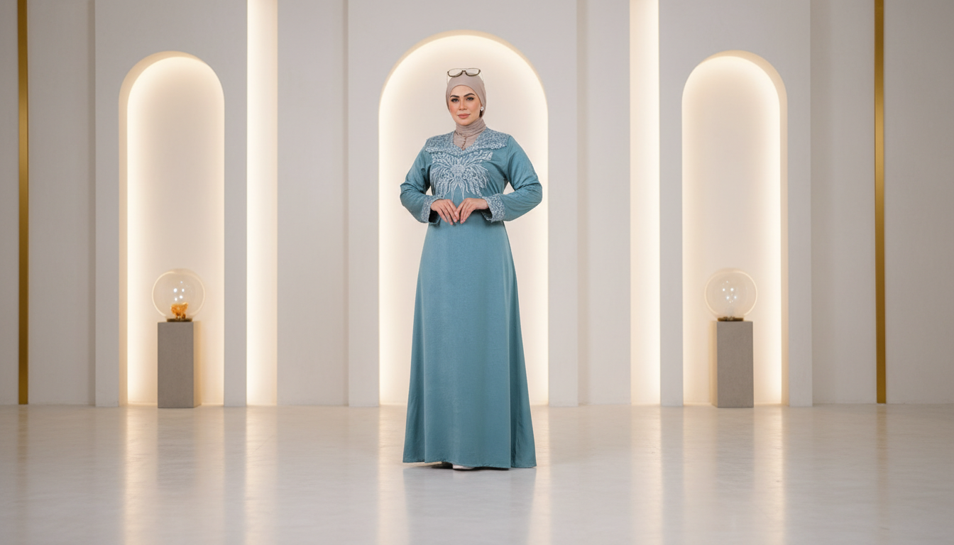 عباية استقبال مطرزة - كود 5069